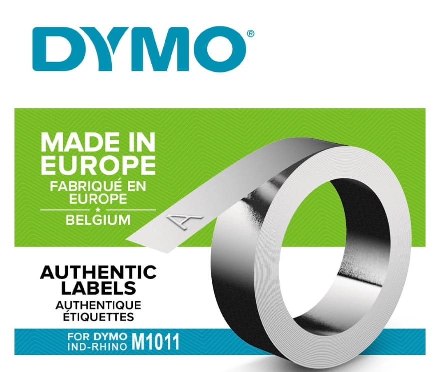 Taśma Dymo 12mmx4.8m do wytłaczarki M11 aluminiowa srebna bez kleju 31000 -  S0720160